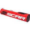 SCAR Paracolpi Coprimanubrio moto cross Protezione Manubrio con traversino - Rosso