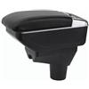 YJYWZH per Toyota Aygo X 2021-2024 MK1 Braccioli Doppio Strato Console Centrale Grande Scatola con Portabevande Modello in Fibra di Carbonio nero