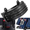 NATGIC Fanale posteriore a tre barre per moto con luce di freno a LED, con indicatore di direzione e luce di marcia per Harley Davidson FLHX FLTRX Street Glide Touring - Smoke Lens