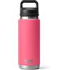 YETI Rambler Bottle Chug, Vacuum Insulated Stainless Steel Bottle with Chug Cap, Tropical Pink, 26 oz (760 ml)