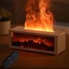QKTYB Diffusore Di Oli Essenziali, 7 Fiamme Colorate Per Camino Diffusore Profumo Ambiente, 3 Timer Spegnimento Senza Acqua Diffusori Ambiente Elettrico Con Telecomando Per Stanza Ufficio (Bianco)