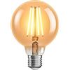 ledscom.de Lampadina LED E27, G95, bianco extra caldo (2500 K), 7,3 W, 818lm, dimmer a 3 livelli, colore oro