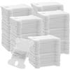 FUNSUEI 1000 bobine di filo interdentale, in plastica, per filo da ricamo, per punto croce, organizer per fai da te, per riporre fili da cucito, bianco latte