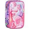 SJ Gang Astuccio Scuola Speed Case, Rosa, Sphere Full Girl, Portapenne Mono Scomparto Con Plance Amovibili e Penne, Matite, Colori, Accessori Zaino, Elementari, Medie, Bambino