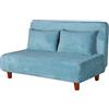 Brigros WeHome - Divanetto trasformabile due posti apribile con cuscini Basil (Blu elettrico)