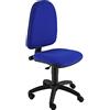 Unisit, Jus Seduta da Ufficio con Schienale Imbottito, Rivestimento Blu