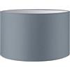 home sweet home collection Home Sweet Home Moderno Paralume Bling | cilindro | 35/35/21cm | Grigio | Paralume in tessuto di cotone | per attacco E27 | testato RoHS | per lampada da terra, lampada da parete