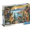 Clementoni - Puzzle 1500 Pezzi per Adulti e Ragazzi, Collection, Tema Scalinata Verso il Porto, Poster Incluso, Compact Box, Idea Regalo Uomo e Donna, Made in Italy, 84,5x59,5 cm, 31729