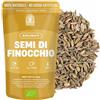 HORTIA FINOCCHIO Tisana Digestiva Sfusa in Semi Interi | Infuso Digestione e Leggerezza 100% Naturale, Gusto Dolce e Intenso, Busta Richiudibile Salva Aroma