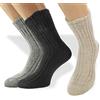 PASINI FASHION 3 Paia - Calze da donna alla moda - Collezione ALPACA LOLA - morbide e calde, in assortimento nei colori Nero, Perla e Beige (Taglia 35-38)