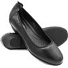 Zerimar Ballerine Donna Pelle Comode - Scarpe eleganti e leggere per uso quotidiano e ufficio, tacco 3,5 cm, Nero , 39 EU