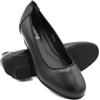 Zerimar Ballerine Donna Pelle Comode - Scarpe eleganti e leggere per uso quotidiano e ufficio, tacco 4,5 cm, Nero , 39 EU