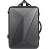VARLIVOO Zaino da Viaggio Grande Espandibile 31-44 L Bagaglio a Mano con Caricatore USB Rigido Zaino Porta PC Uomo 15,6 Pollici Borsa da Cabina per Lavor Trekking Weekend Nero B