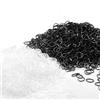 Zingso Elastici per capelli piccoli, 2000 elastici in gomma per capelli sottili, mini accessori per lo styling dei capelli, per coda di cavallo, per bambini, bambine, non fanno male (1000 pezzi neri + 1000