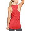 Mippo Top da allenamento da donna, per yoga, atletica, palestra, abbigliamento estivo da allenamento, Rosso, XX-Large