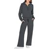 Gyaimxfu Tuta da Donna Casual Solido Tuta Sportiva Manica Lunga con Tasche Pantaloni e Felpa Completi Offerte Donna Tuta da Ginnastica Donna Tute per Jogging Training Sportiva Casual Pigiama