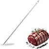 Kerafactum Ago dritto | Ago per arrosti in acciaio inox 20 cm con ampio campo di raccolta per strisce di pancetta | Ø 3 mm perfetto per bardare carne e arrostire