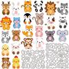 INFUNLY Animale Fai da Te Fustelle Set Metallo Die Cuts per La Fabbricazione della Carta Piccolo Animale Goffratura Stencil Modello per Scrapbooking