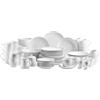 MÄSER Serie Barca - Set di stoviglie per 8 persone, 68 pezzi, forma moderna senza bordi, rotonde, colore: Bianco