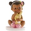 dekora - Figura Decorativa, Decorazioni torta battesimo bimba, Realizzata in Resina, Altezza 10 cm, Cake topper battesimo e Baby shower dal Design Dettagliato, Addobbi Adatto al Contatto Alimentare