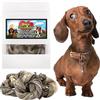Bite & Delight 100g Donut di Pelle di Merluzzo Essiccata per Cani - Snack Naturale al Gusto Intenso - Anello di Pesce Secco per Cani - Trattamento Sano e Delizioso per Cani di Tutte le Taglie