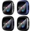 Suoman Diruite 4 Pezzi Cover per Fitbit Versa 4/Sense 2 Custodia Protettiva, HD Clear Protezione Totale Ultra Sottile TPU Pellicola Protettiva per Fitbit Versa 4/Sense 2 Custodia[Resistente Graffi]