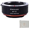 PHOLSY Adattatore Lente EF-NEX Messa a Fuoco Manuale per Obiettivo Canon EOS EF EF-S sulla Fotocamera per Sony E, a1, a9, a7S III/II, a7R II/III/IV/V, a7C, a7 IV, a7 II, a7, a6000, a3500, NEX Serie