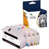 Ewbob Ouguan® 4X con chip ad arco ricaricabile vuoto cartuccia d'inchiostro HP 711 711XL compatibile per HP Designjet T120 24 T120 610 T520 24 T520 36 T520 610 stampante