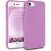 MyGadget Cover per iPhone SE 2022 | 2020 | 7 | 8 - Custodia Protettiva in Silicone Morbido - Case TPU Flessibile - Ultra Protezione Antiurto - Rosa Viola