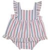 Gocco Vestido Estampado Vestito, Bianco, 0-3 Mesi Unisex-Bimbi