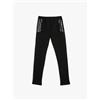 Koton Leggings Faux Leather Detail Elastic Waistband, Leggings Ragazze, Black(999),