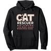 Whisker Feral Wonders Co. Gatto di salvataggio design Gattini selvatici senza casa Gatti TNR Advocate T Felpa con Cappuccio