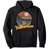 Lucky Yellowstone national Bison Buffalo Parco nazionale di Yellowstone Felpa con Cappuccio