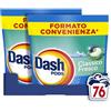 Dash Pods Detersivo Lavatrice In Capsule, 76 Lavaggi (2x38), Classico Fresco, Rimuove Le Macchie, Efficace A Freddo Anche E In Cicli Brevi