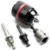 Generico MANDRINO AUTOBLOCCANTE 1/2-13 mm + 3 ADATTATORI- SDS PLUS - ESAGON. 1/4-1/2 - PER TASSELLATORE, AVVITATORE A BATTERIA E AVVITATORE AD IMPULSI