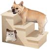 HEYOUTH Scale per Cani a 3 Gradini in Legno,Rampa per Cani con Grotta, Scala per cani di piccola taglia,altezza 60 cm,Scaletta per Divano Letto per Cuccioli Gatti e Animale Anziano