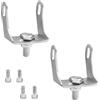Biqing 2PCS Staffa di Montaggio per Faretti Moto in Alluminio, Supporto Fendinebbia Off-road Scooter 20w