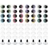 PATIKIL 20mm Occhi Sicurezza Lampeggianti, 48 Set Occhi per Bambole Rondelle Pulsanti Morbidi Colorati Realistici per Decorazioni Uncinetto Accessori per Bambole Artigianato, 8 Colori