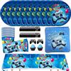 MEZHEN Videogiochi Stoviglie per Feste di Compleanno Decorazioni Gioco Stoviglie per Compleanno Tovaglia Happy Birthday Decorazioni Torta Piatti Bicchieri di Carta Tovaglioli 10 Ospiti