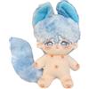 niannyyhouse Bambola di peluche con orecchie da coniglio, 20 cm, abbigliamento indossabile (senza scheletro)