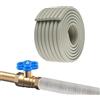KeaJuidy Guaina di Isolamento per Tubi 8x500 cm Nastro isolante adesivo per tubi di acqua fredda e calda Autoadesivo Water Pipe Insulation Wrap per la protezione dal gelo invernale