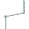 Empyr Maniglia a manovella bianca per tapparella a manovella, lunghezza 410 mm, colore bianco, acciaio zincato, alluminio e acciaio inox, meccanismo di tapparella manuale - Fabbricazione francese