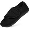 HOTUT Pantofola Uomo Elasticizzata con Strappo, Pantofole Uomo Estive Ciabatte da Anziani, Pantofole Casa con Strappo per Anziani, Diabetici e Piedi Delicati - L
