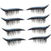 Baluue 12 Paia Adesivi Per Ciglia Finte Adesivi Per Ciglia Per Gli Occhi Trucco Ciglia Finte Adesivi Per Palpebre Glitterati Adesivi Eyeliner Per Gli Occhi Linea Degli Occhi Plastica Blue