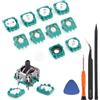 RongZy 10 Pezzi per Sony PS5 2.3K Ohm Potenziometro Trimmer per PS5 Potenziometro Trimmer di Ricambio Controller Modulo Resistenza Sensore Joystick Accessori Parti di Riparazione con Strumenti (Verde)