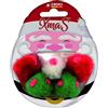 Croci Gioco per Gatto Xmas Mice Set 5 PZ