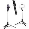 Generic Treppiede portatile 170 cm con telecomando wireless per fotocamera, smartphone e registrazione video