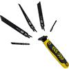 C.K Tools - Set di 6 seghe a mano multiple, sega a mano universale a cambio rapido con 5 lame per legno, metallo, cartongesso e plastica, set per sega a seghetto alternativo da giardino, sega per