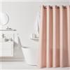 TODAY Tenda da doccia goffrata 180/200 poliestere Pink Utility