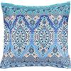 Bassetti AGRIGENTO 9321915 - Federa per cuscino per biancheria da letto, 100% raso di cotone, colore blu, B1, dimensioni: 40 x 40 cm